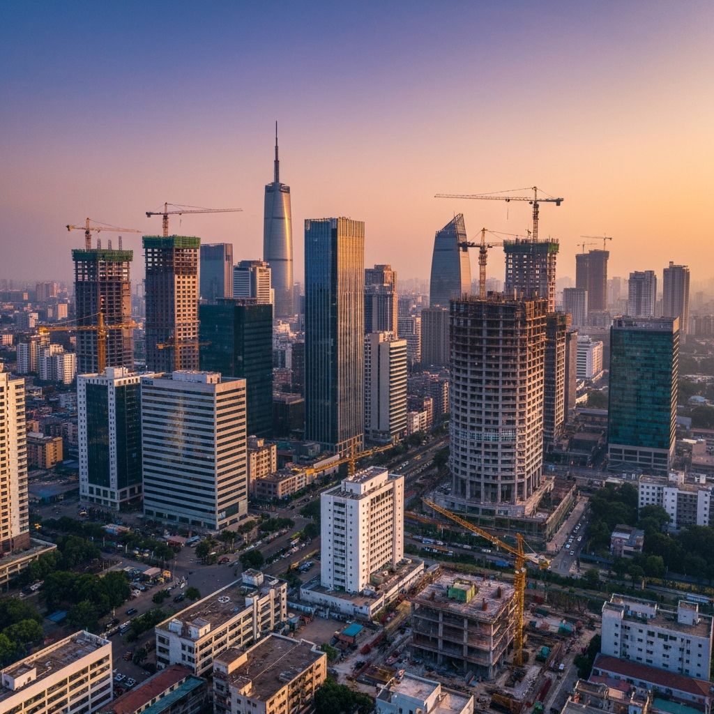 Modern Dhaka skyline representing Bangladesh's economic growth
